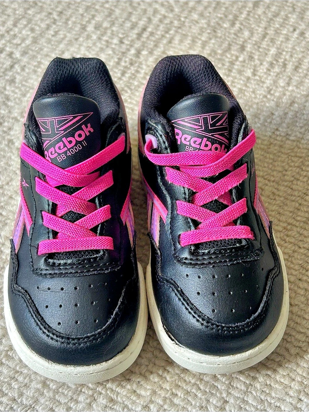 Reebok x Barbie BB 4000 II Black & Pink Sneakers